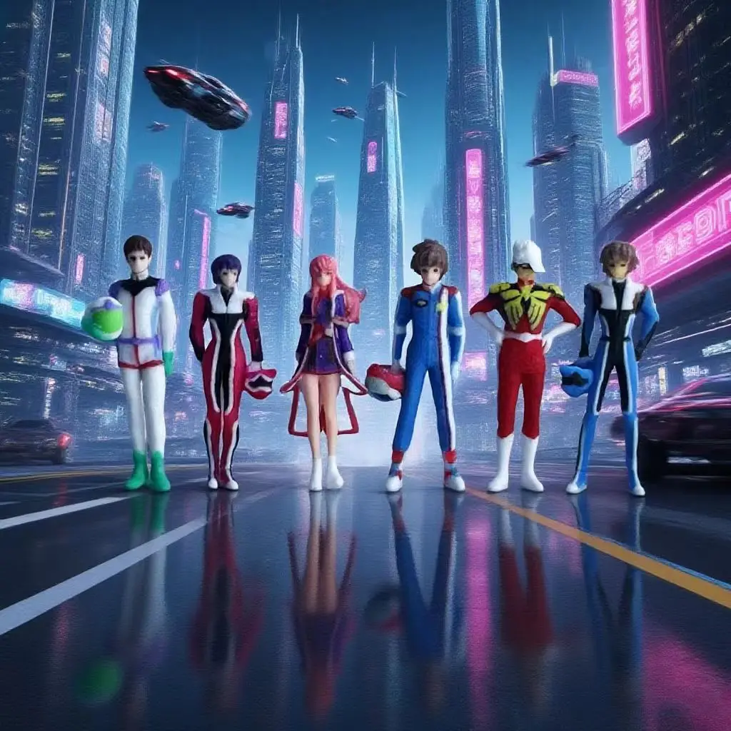 

1/60 scale cyber city figures hand-made 1/100 Gundam theme driver cartoon doll model in stock.