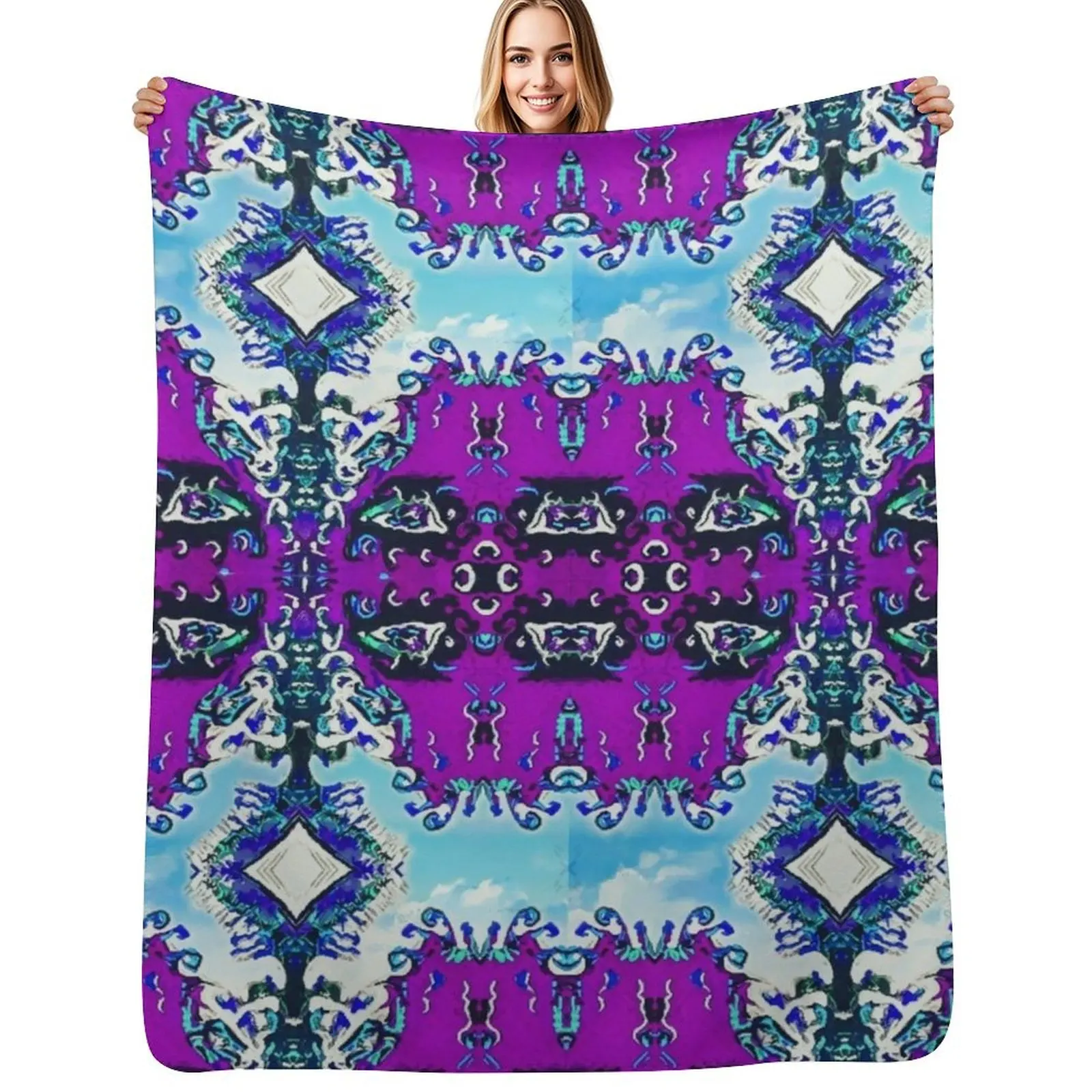 

Eye in the Sky Throw Blanket Shaggy Sofa Quilt cosplay anime Warm Blankets