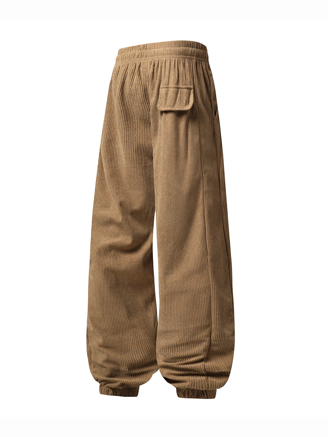 Baggy velours côtelé survêtement pantalon hommes Tech polaire pantalons de survêtement homme automne hiver décontracté sarouel mâle Sport pieds groupés