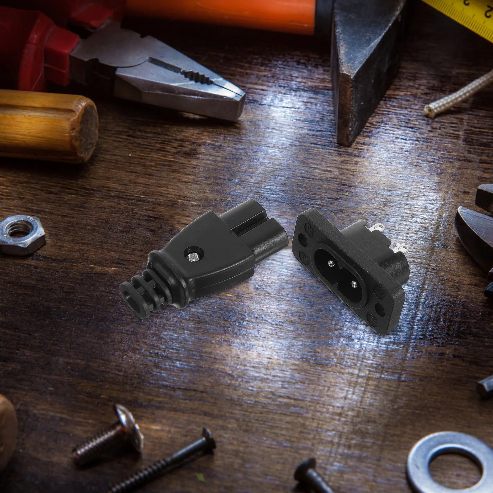 2 أزواج رأس اتصال الطاقة 2.5a العالمي 8-شكل التوصيل لشاشة الكمبيوتر الماسح الضوئي طابعة الألعاب نظام سلك الطاقة الموثوق بها