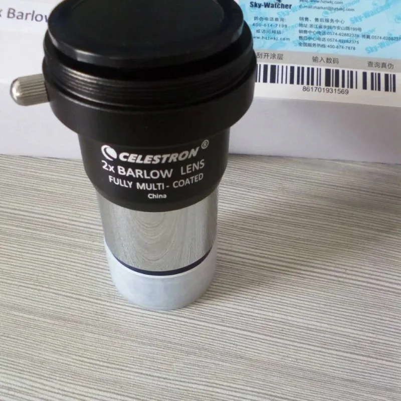 Celestron Barlow  Eyepiece 2x Barlow  Lens Eyepiece 1.25 Inch  Insert The 2x Barlow Lens Between The Eyepiece view 4