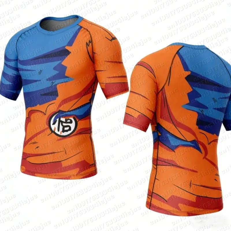 

Футболка с графическим принтом Dragon Ball Super Saiyan Goku 2026, летняя спортивная быстросохнущая футболка для мужчин, детская одежда, женская футболка