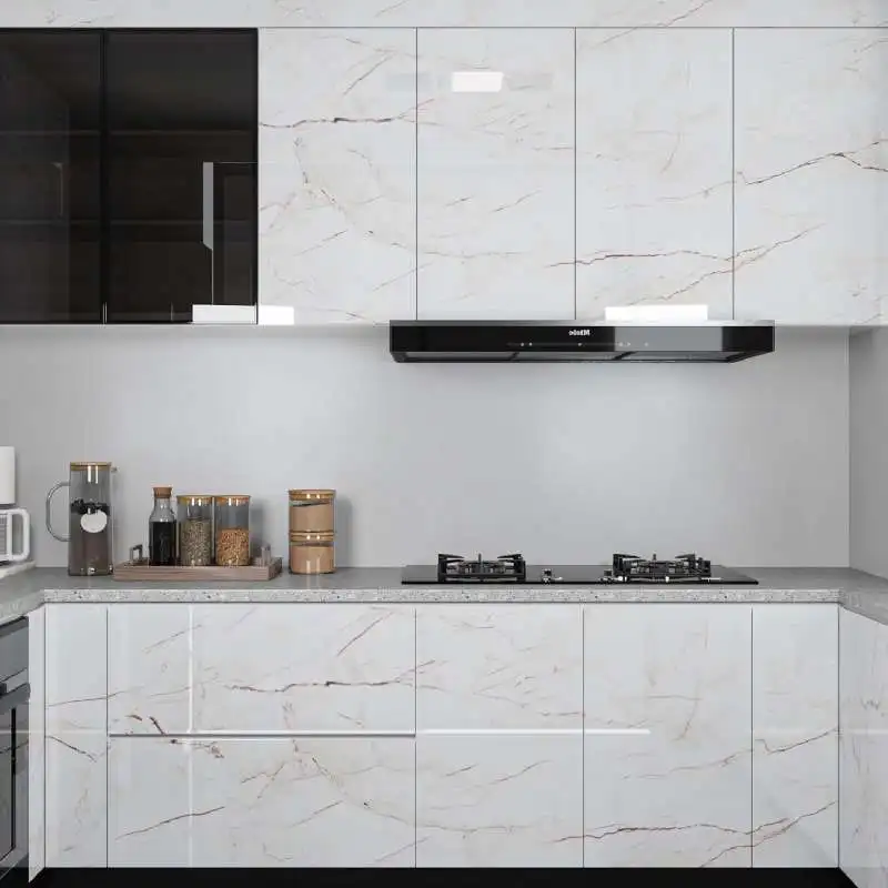 1 Roll Peel and Stick Contact Paper for PVC Waterproof Removable Self-Adhesive Vinyl Wrap  Marble Kitchen Bathroom Easy Install