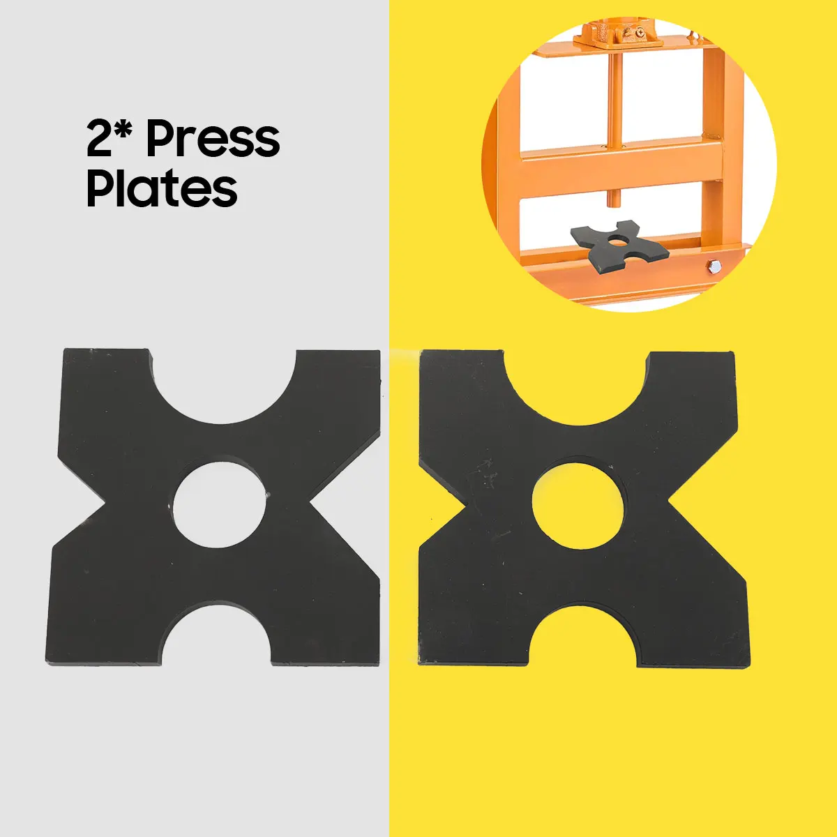 Heavy-Duty Hydraulic Press, 20T & 32T Capacity, Iron Construction 2Pcs Shop Press Plate H Frame Hydraulic Shop Press Plate