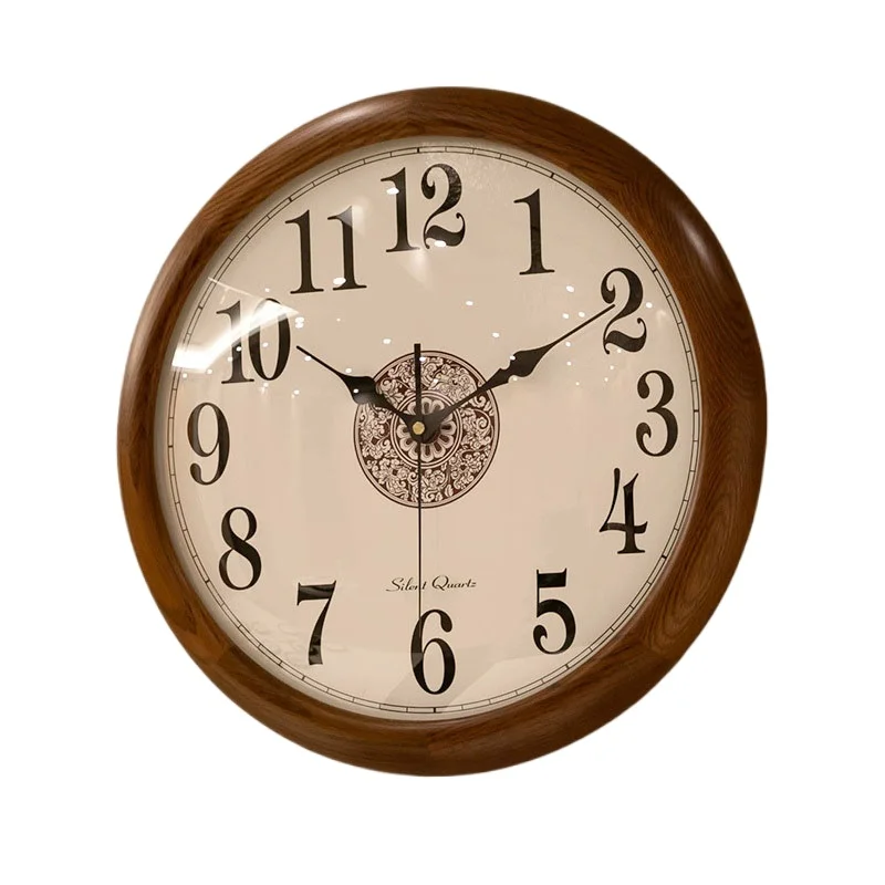 Reloj De Pared redondo Vintage Retro antiguo Reloj De Pared grande sala De estar diseño moderno Vintage madera granja Reloj De Pared Moderno