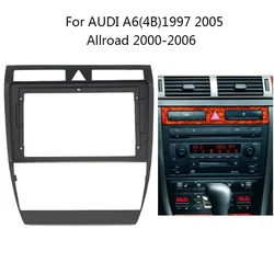 9 inch Car Radio Head Unit Fascia For AUDI A6(4B) Allroad 1997-2006 Auto Stereo Install Dash Panel Frame Kit Bezel Faceplate