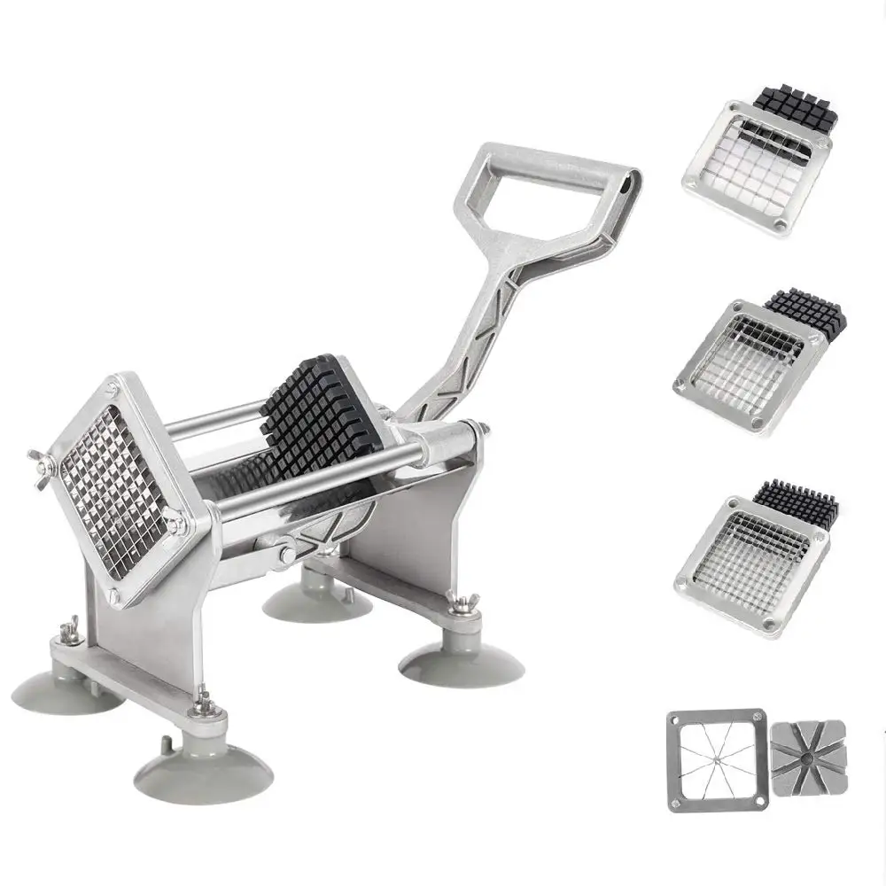 Commercial Manual Potato Strip Cutting Machine Vegetable Tools Slicer Potato Chipper French Fry Cutter