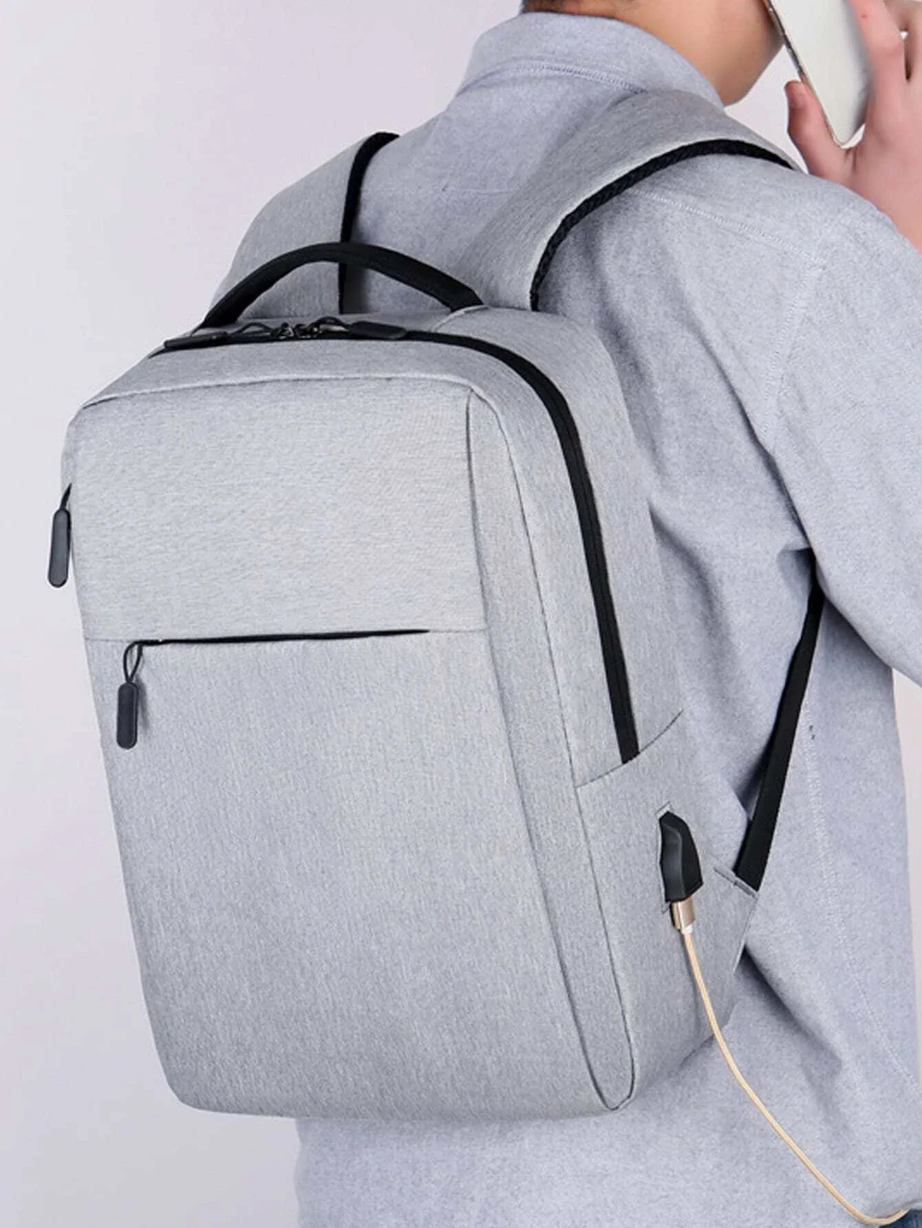 Men Usb Charging Port School Bag School Bags Schoolbag School Backpack For School Daypack Laptop Bag Computer Bag Bookbag Rucksa