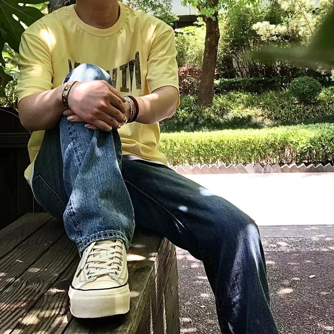 [Al dettaglio e commercio all'ingrosso] VISVIM WMV SCULPTURE SOCIAL 01DRY-21 Jeans vecchi dritti a vita medio-alta024