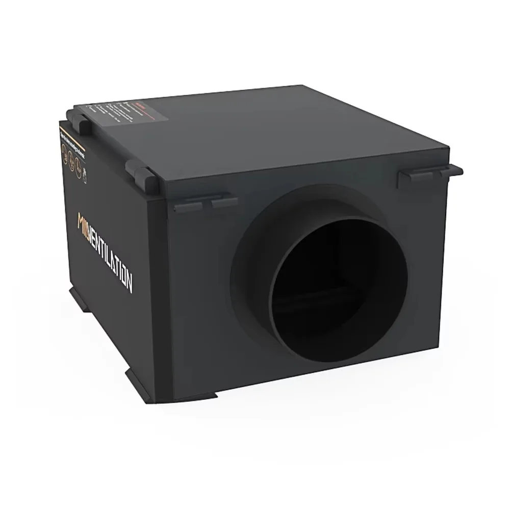 Carbon HEPA Duct Filter Box Inline 4/6/8 Inch Fan Connector 100/150/200mm HVAC Ventilation Air Heat Recovery System
