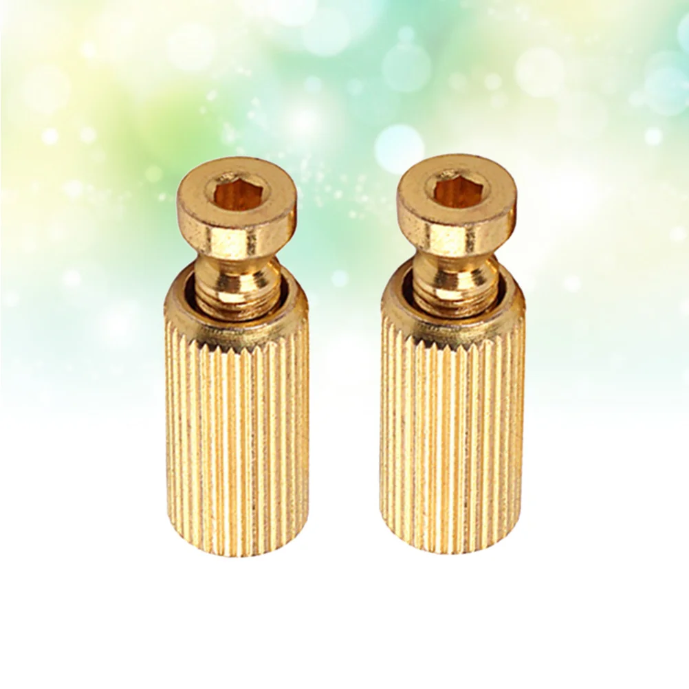 

2Pcs Electric Guitar Tremolo Bridge Anchor Elevating Adjustment Screws Double System Locking Studs Black Tremolo Bridge