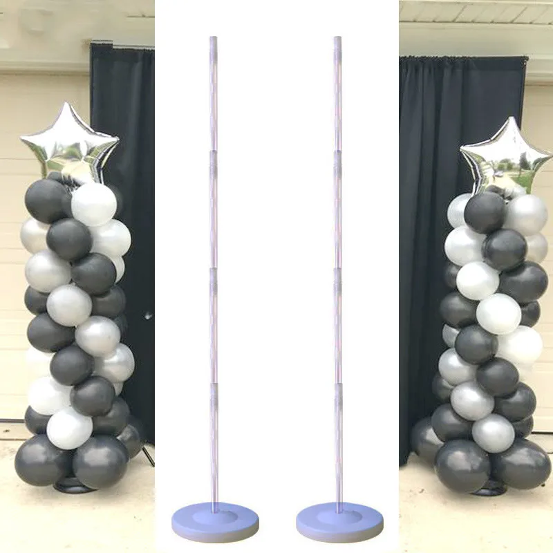 1PC 130cm Clear Balloon Column Stand Arch Balloons Holder for Graduation Decoration Wedding Birthday Baby Shower Party Supplies