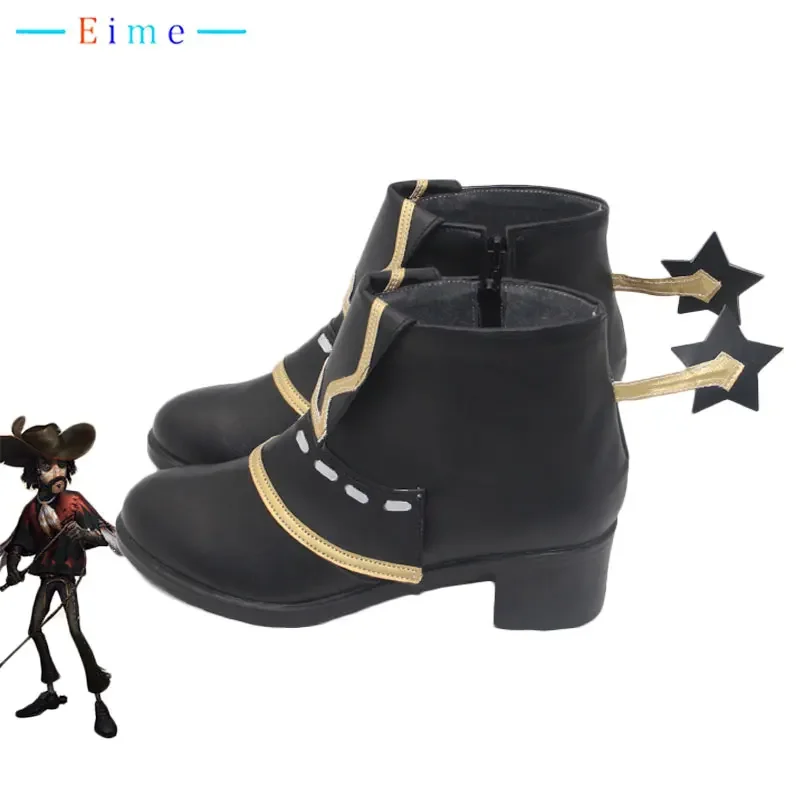 Game Identity V Cowboy Kevin Alonso Scarpe Cosplay Scarpe in pelle PU Stivali di carnevale di Halloween realizzati su misura