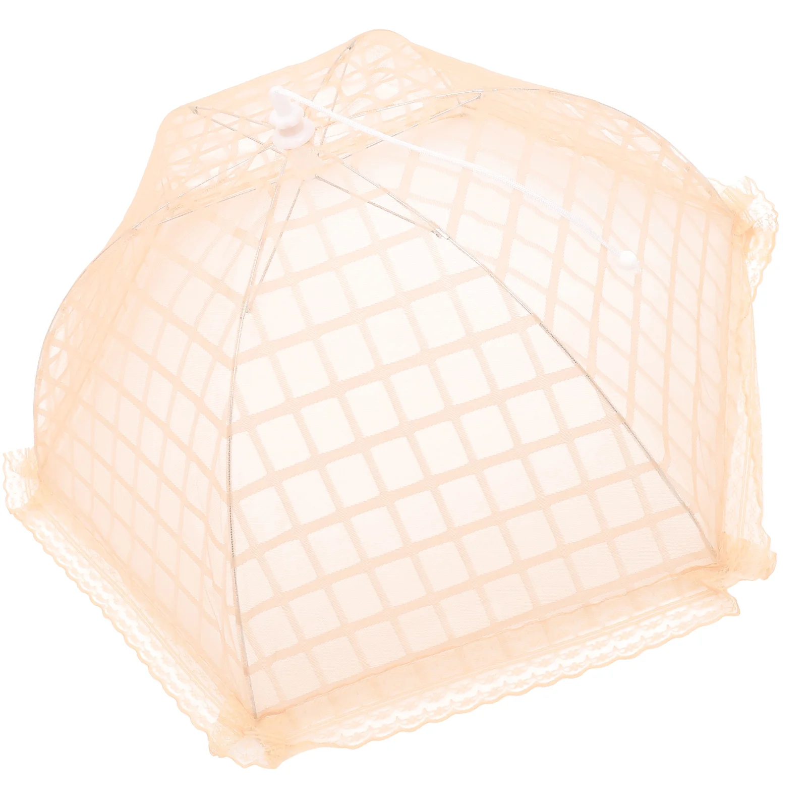 

Large Round White Foldable Food Cover Collapsible Kitchen Protector Portable Mesh Tent Outdoor Picnic BBQ Covers