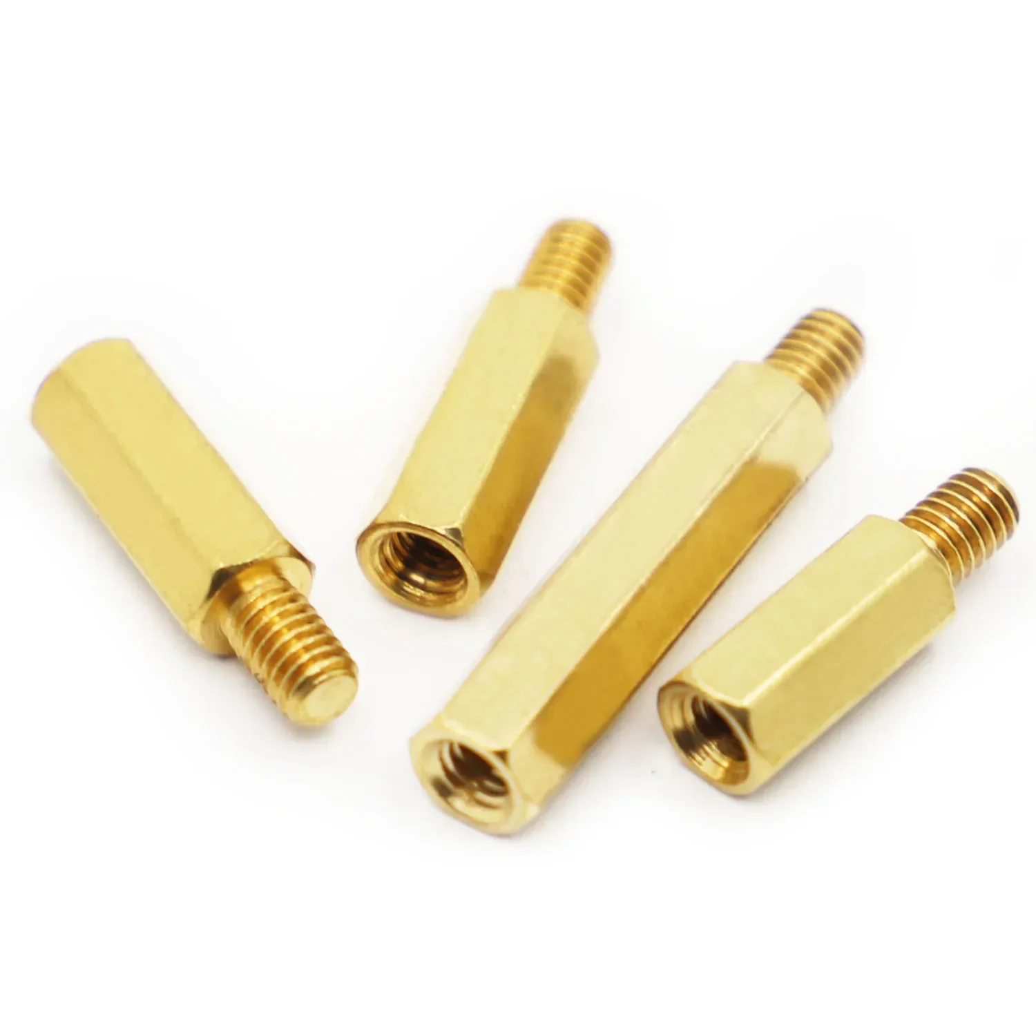 Brass Hex Male Female Standoff Board Rack Stud Hexagon Threaded Pillar PCB Column Motherboard Spacer Screw Bolt M2 M2.5 M3 M4 M5