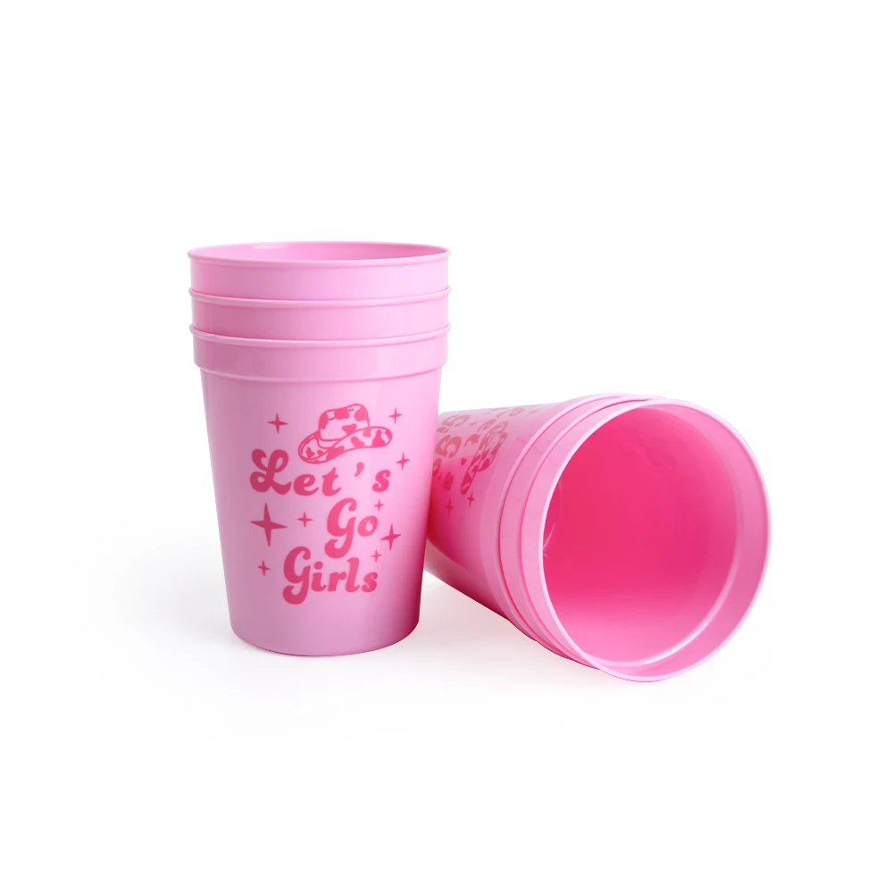 Bachelorette Party Reusable Cups Cowgirl Let’s Go Girls Party Cup Birthday Bridal Shower Team Bride Gift Wedding Party Supplies