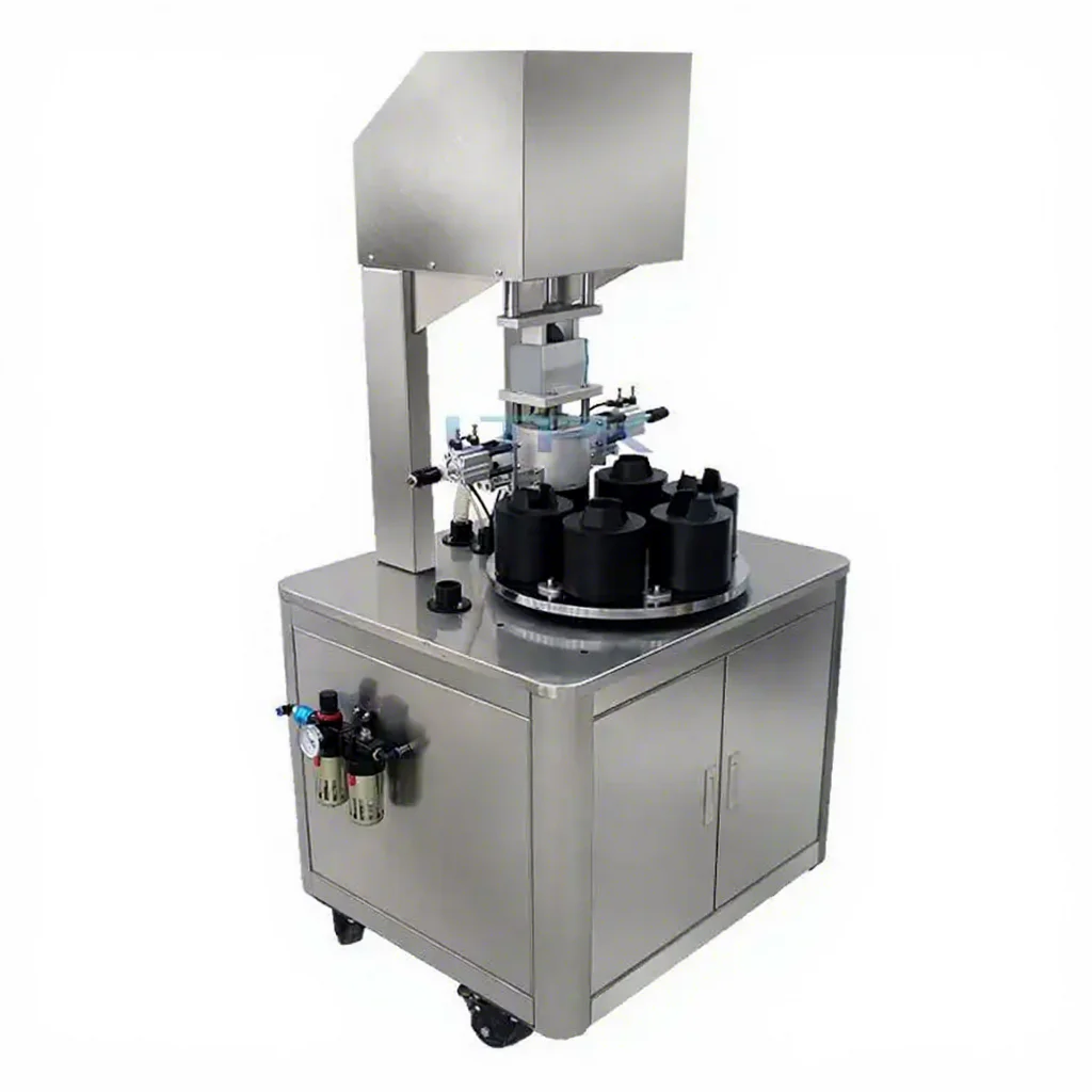Automatic Pneumatic Chemical Glass Jar Bottle Metal Lid Cap Sealer Twist Screw Vacuum Sealing Capping Machine Capper 304