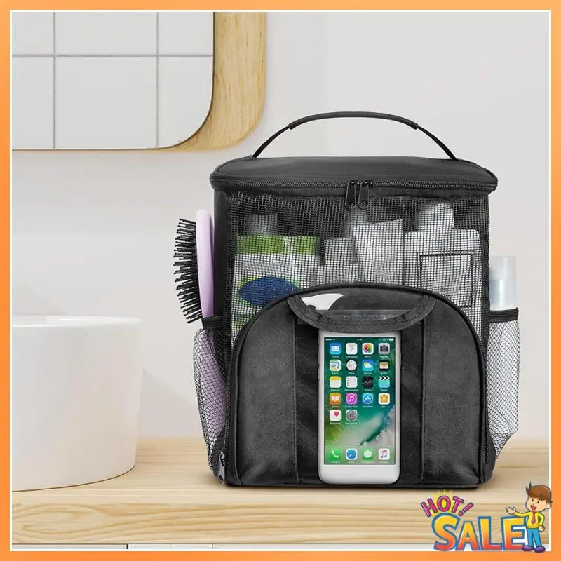 

AB68 Large Capacity Portable Shower Dorm For College Essentials, Separate Compartment Hanging Toiletry Bag