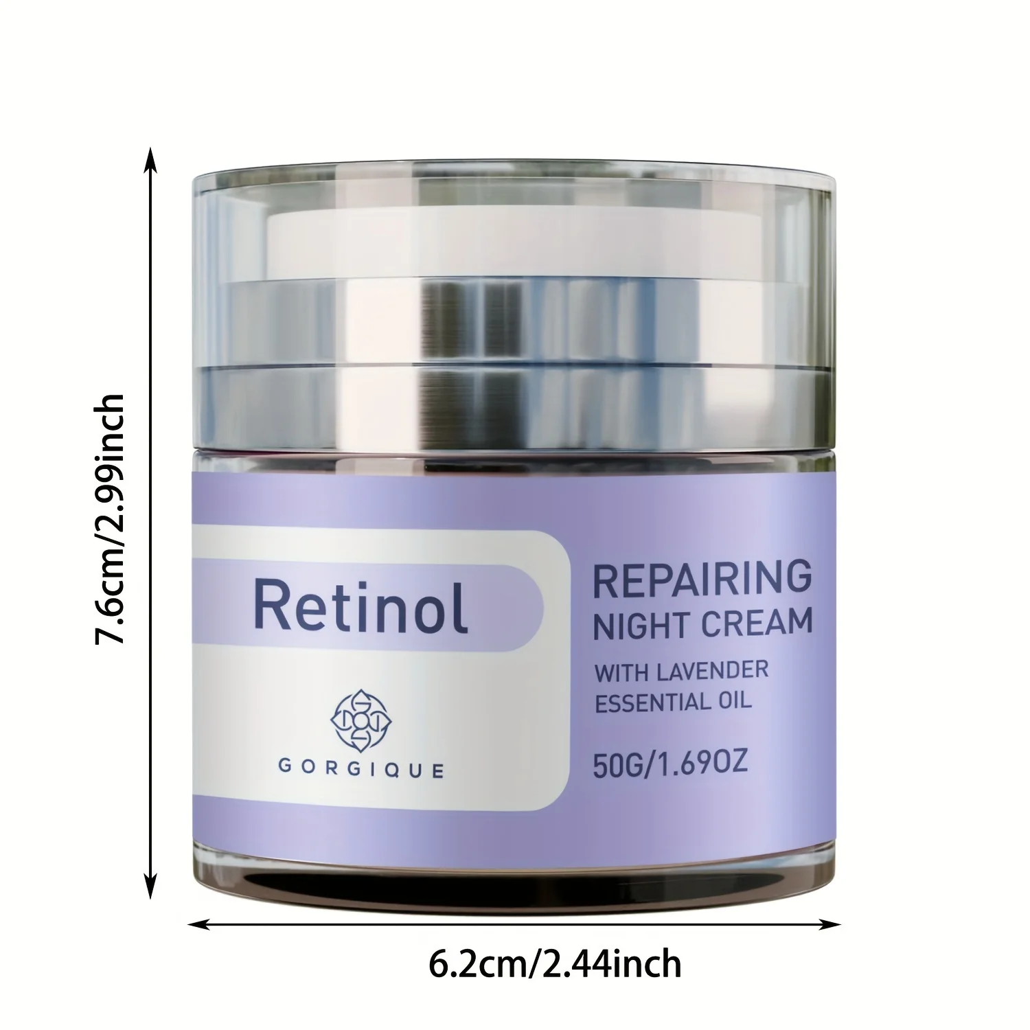 Crema de noche de Retinol con aceite de lavanda, suaviza la piel para una piel más feliz, visible y firme