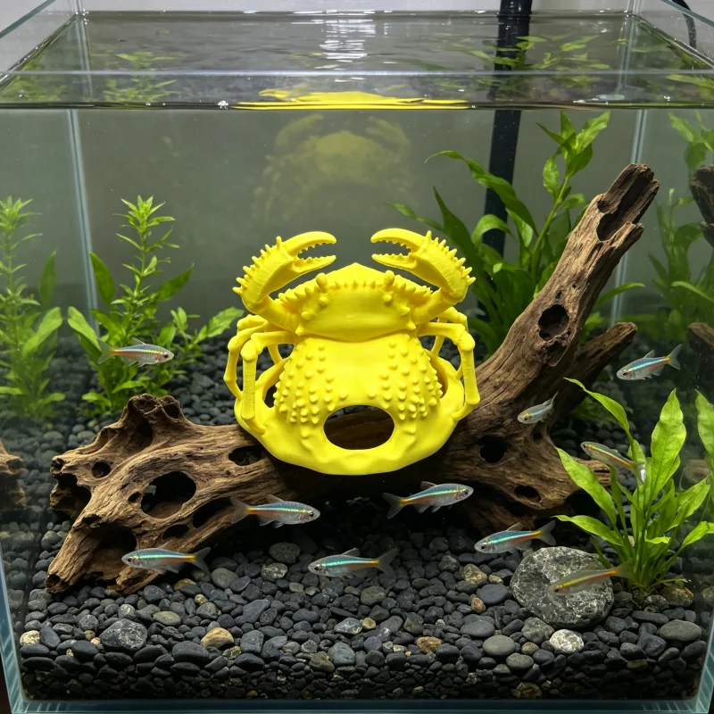 Non Planted Aquarium Fish - PLA 소재로 제작된 게 모양의 수족관