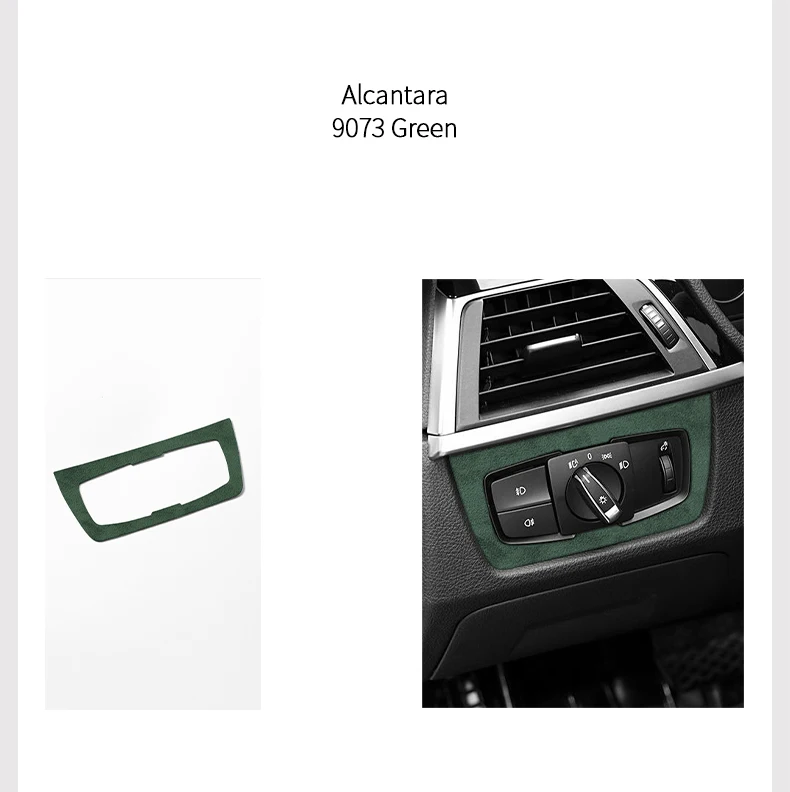 Für BMW F30 F32 F34 Auto Scheinwerfer Schalter Knopf Panel Trim Rahmen Dekoration Aufkleber Innen Tuning Zubehör Aus Alcantara – Detail 7