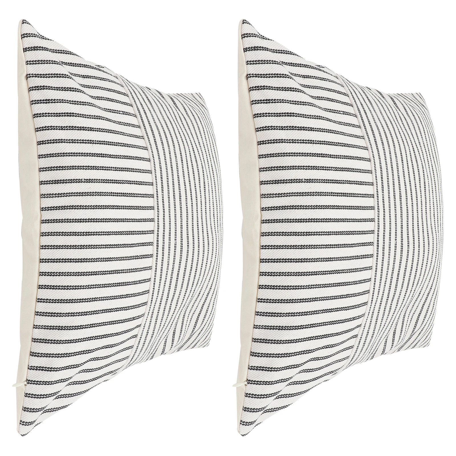 

2 Pcs Patchwork Throw Pillowcase Pillows Covers Square Outdoor Linen Cases Cotton Bed Pillowcases