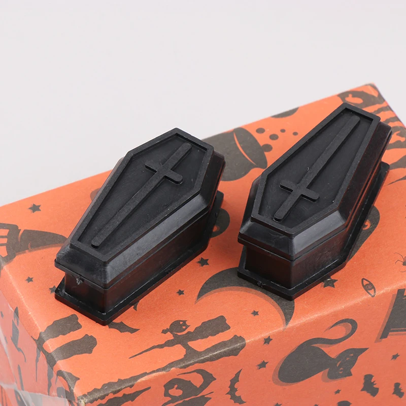 Halloween Coffin Box With Lids Candy Treat Home Decor Miniature Coffin Boxes Haunted House Coffin Shape Prank Props Party Favor