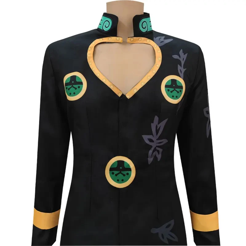 

x,3;f\6;h/ABC123JOJO Giorno Giovanna Costume Anime Cosplay Wig Suit Bizarre Man Blonde Halloween Clothes Carnival Disg6;j'3\y,8/