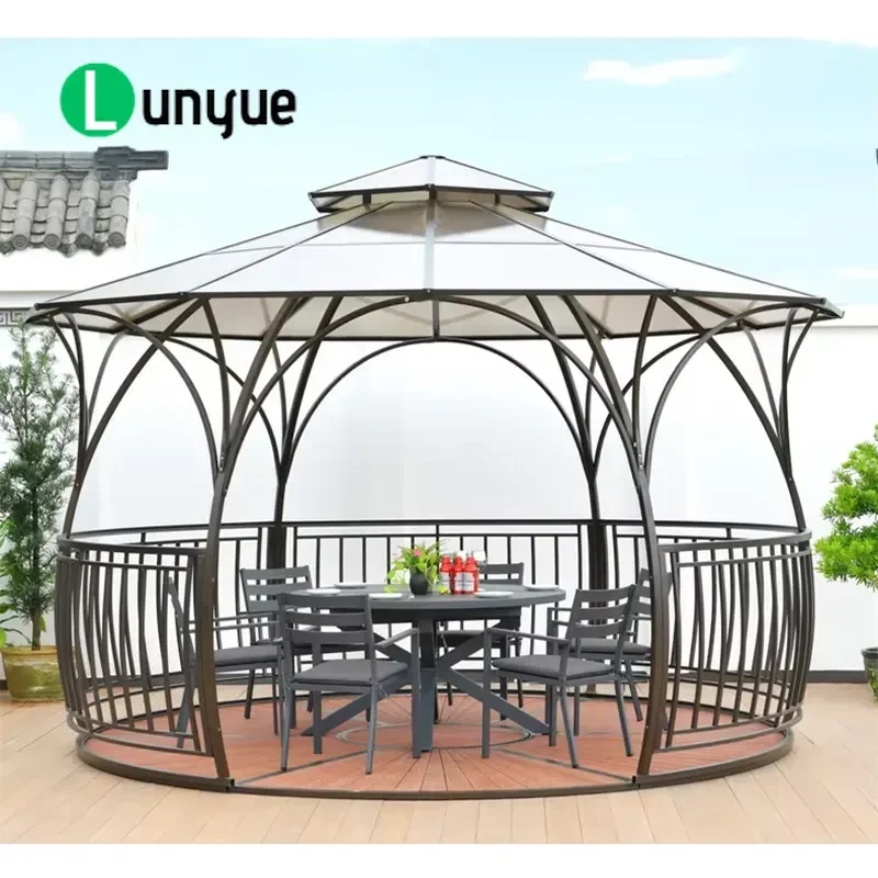 Modern Aluminum Frame Garden Tent Pavilion UV Protection Waterproof Outdoor Canopy for Camping Party Backyard Events Durable