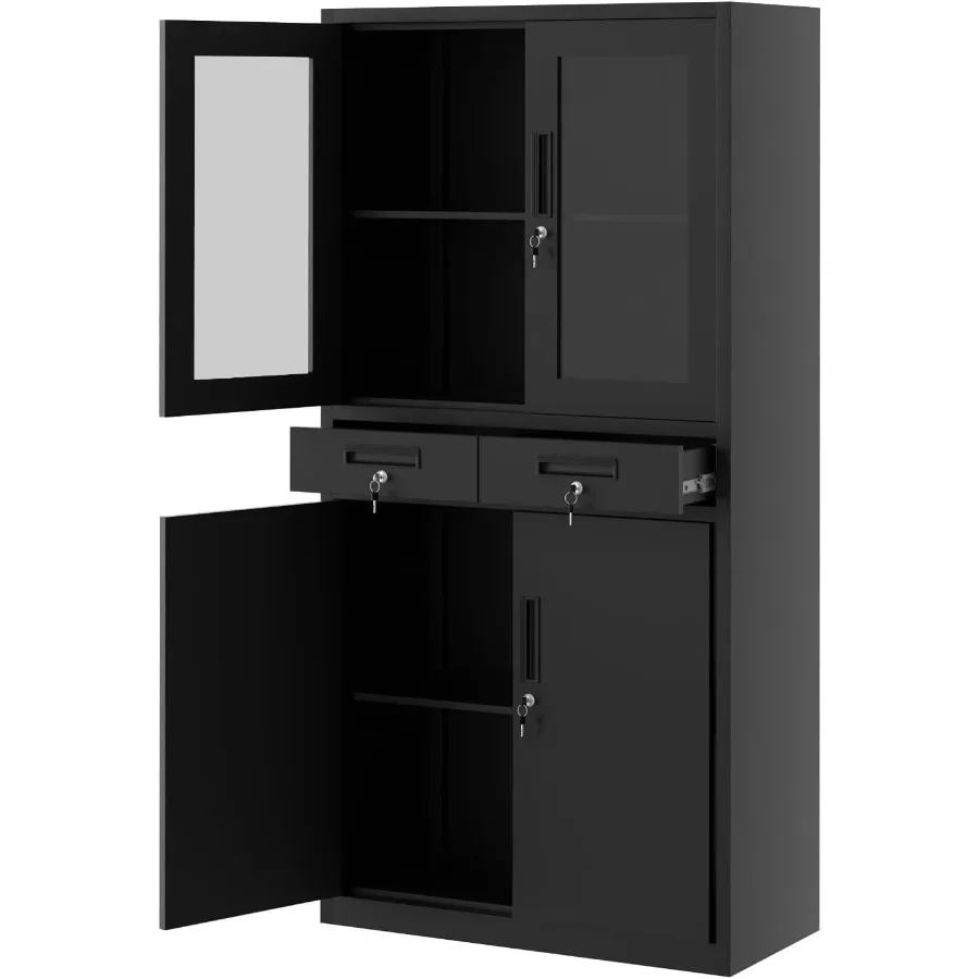 Metal Storage Cabinet with Lock Garage Storage Cabinet