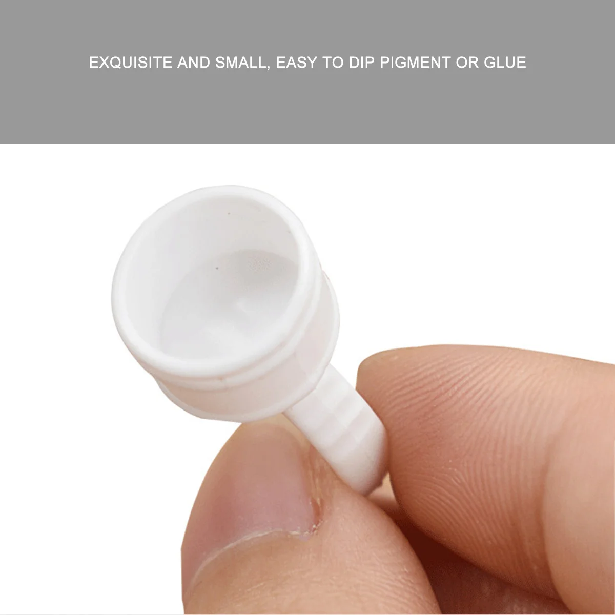 

500 Pcs Tattooed Ring Cup Rings Ink Holder Make Pigment Container Eyelash Makeup Tool