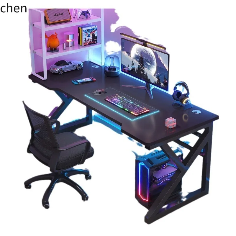 YFY Computer  Desktop Home E-Sports Table Simple Modern Office  Bedroom Student Writing  and Chair Set Study