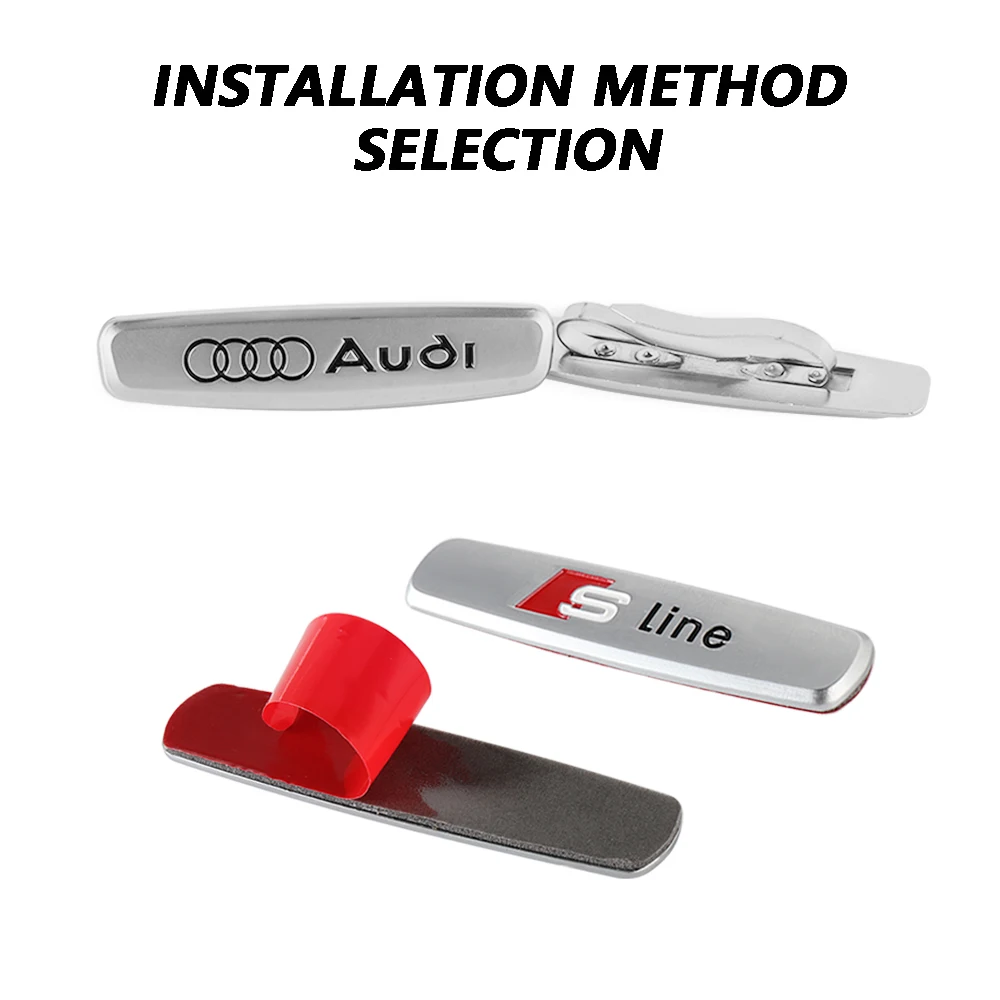 Car Metal Seat Emblem Seat Tuning Badges Stickers Accessories For Audi A1 A2 A3 A4 A5 A6 A7 A8 Q5 Q7 C8 B8 C6 Quyttro Sline S Q2 - view 4