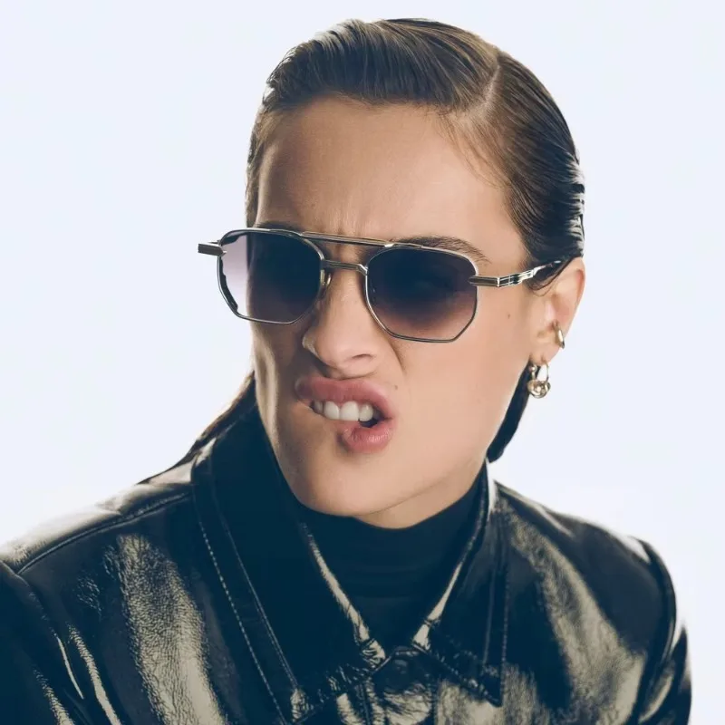 

2026 New Double Beam Metal Sunglasses for Men Pilot Eyeglasses Prescription Custom Women's Outdoor Protection UV400 Sun Glasses