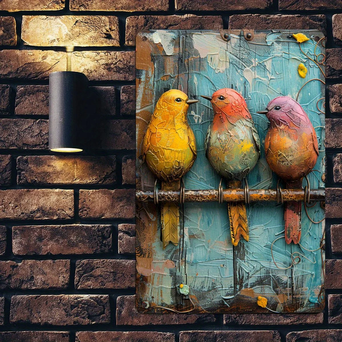 1PC Vintage Tin Bord Wall Art Iron Bird Standbeeld voor Home Kitchen Bar Club Coffee Shop Vintage Decoratief Bord - 12x18 inch