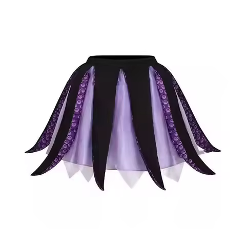 Funny Mermaid Octopus Witch Short Skirts Cosplay Costume Halloween Fancy Dress Carnival Party Dress Up