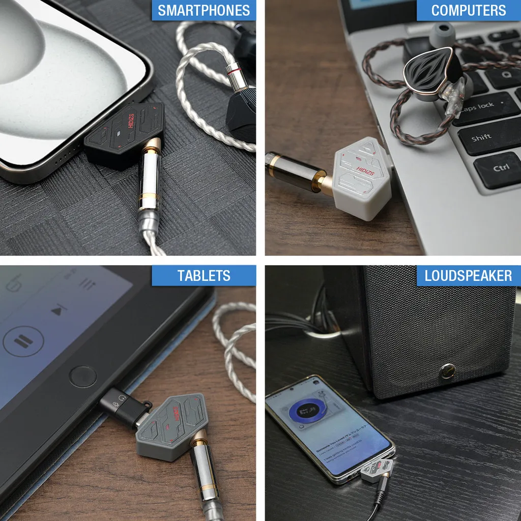 Hidizs Sd2 Hifi Dac Type-C Naar 3.5Mm Adapter Voor Mp145 Ms1 Galaxy Iems Oortelefoon