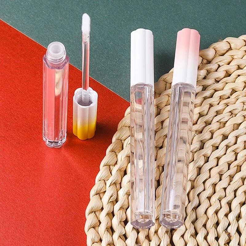 10pcs Lip Glaze Hollow Tube Lip Gloss Multi-color Selection Gradient Lip Gloss Tube Cosmetic Containers Refillable Bottle