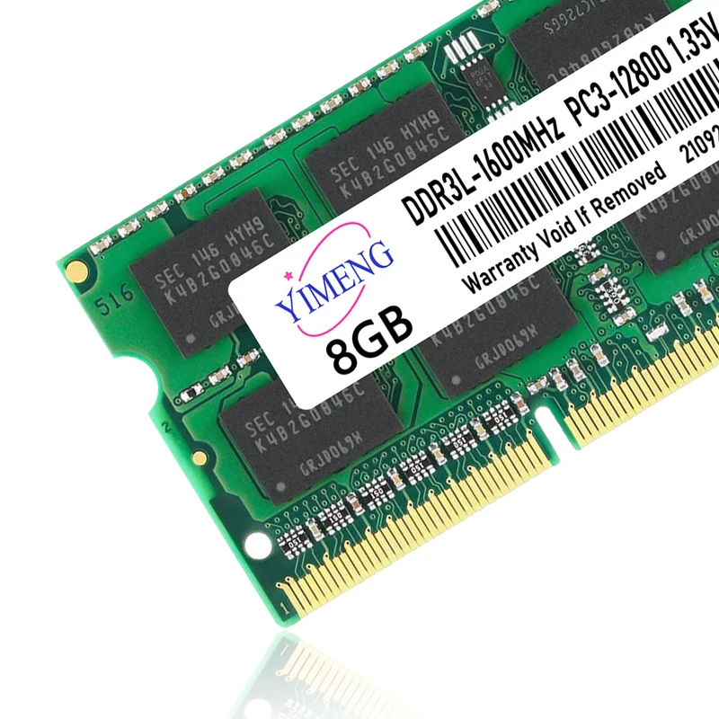 T10 DDR3 8GB 1600Mhz ذاكرة الوصول العشوائي للكمبيوتر المحمول PC3-12800 1.5V DIMM ذاكرة الوصول العشوائي