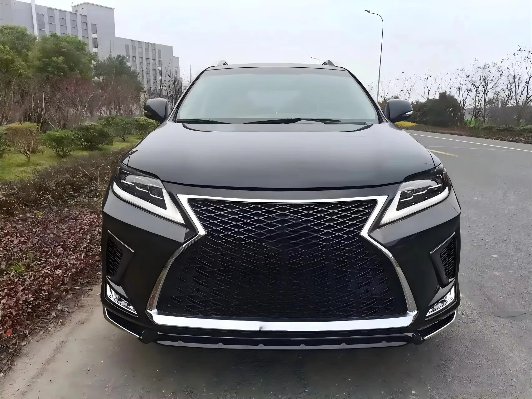 LANDOR High Quality Black Bodykit for RX350 2009-2015 2020 Sport LED Headlights/Front Bumper/Taillights Retrofit/Upgrade