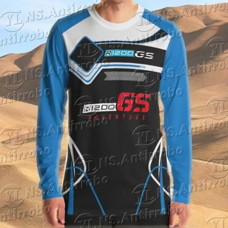 

Для BMW R1200 GS Джерси Летняя мотоциклетная гоночная команда Футболка с длинными рукавами Motorrad ADVENTURE Мотокросс Мужская быстросохнущая защита от УФ-лучей