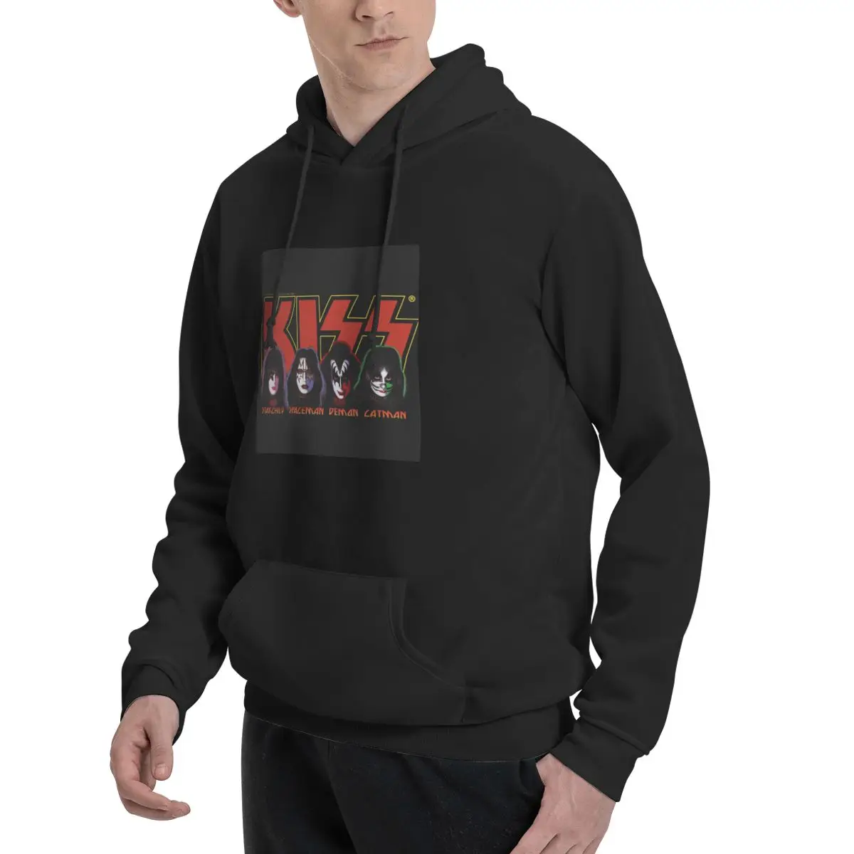 KISS Band Logo With Members Hoodies Men's Women Casual Pullover Sweatshirts Fashion Long Sleeve Clothing Autumn Winter