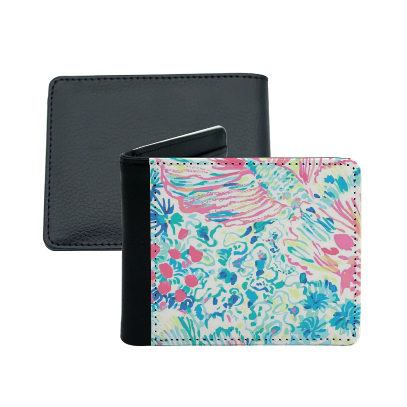 تحت الماء الرجال النساء محفظة من جلد البولي يوريثان حامل بطاقة الائتمان محفظة قصيرة محفظة المعاصرة باهظة الثمن الحديثة المؤثر النسيج #3