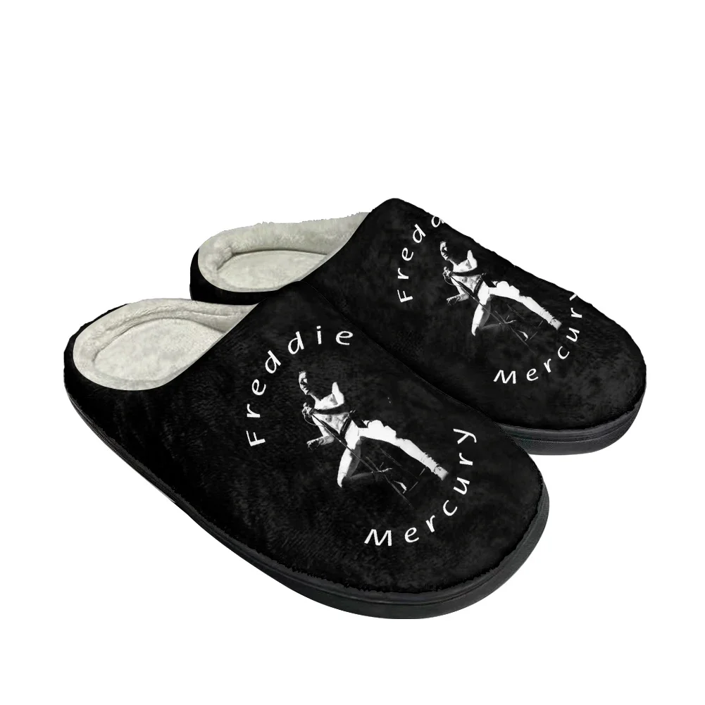 

Freddie Mercury Cotton Custom Indoor Flat Slippers Mens Womens Sandals Plush Casual Keep Warm Shoes Thermal Comfortable Slipper