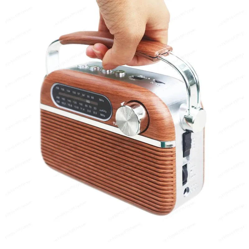 Portable Retro Multi‑Band Radio Vintage Style Receiver Good Sound Quality