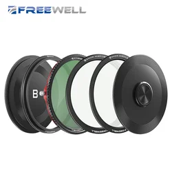 Freewell V2 Pro Kit Magnetic Hybrid VND/CPL 3-7 Stops Filter| With Snow Mist 1/4 & Neutral Light Streak Filters