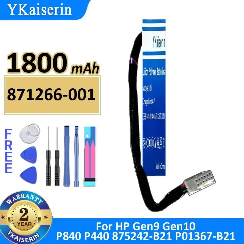 

871266-001 For HP Gen9 Gen10 P840 P440 875242-B21 P01367-B21 1800mAh Server Array Card Battery High-Efficiency