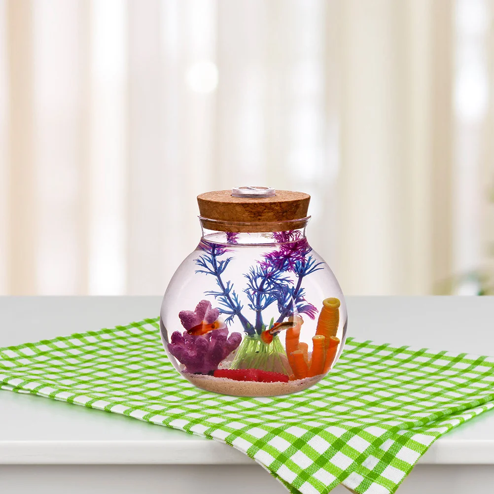 

Transparent Goldfish Bowl Micro Landscape Terrarium Simple Artistic Design Home Garden Office Patio Gift Terrarium Jar