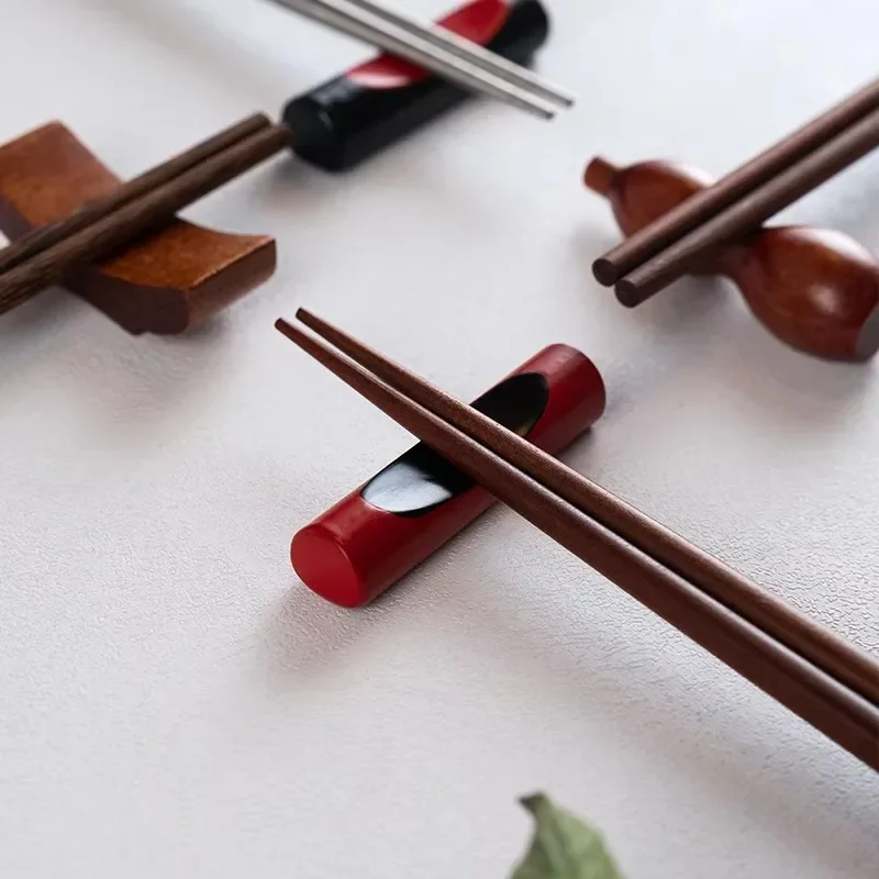 

Wooden Chopsticks Rest Fish Leaf Shaped Spoon Fork Rack Japanese Sushi Chopsticks Holder Chinese Food Tableware Kitchen Supplies