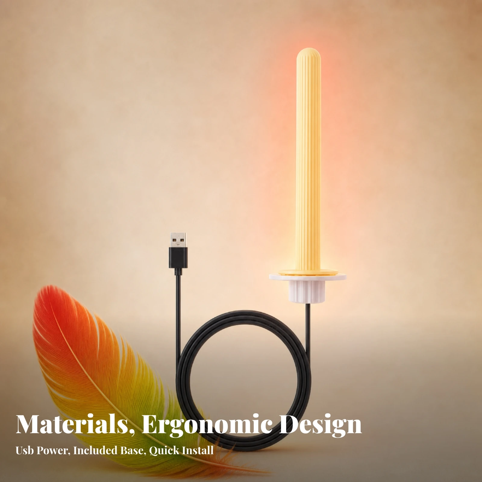USB Heated Parrot Perch Sturdy Heated Perch with Unheated Section Bird Cage Heating Pole Wear Resistant Parrot Heating Stick